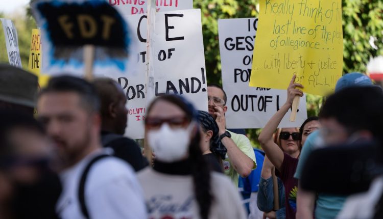 Trump Military Portland Oregon