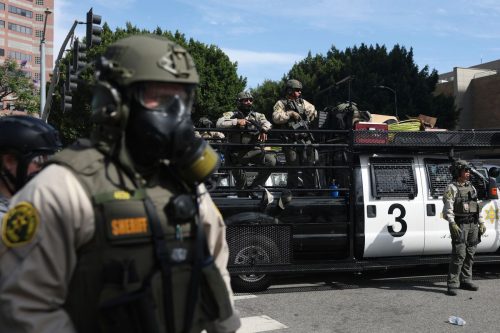 Immigration California Masked Officers