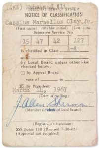Muhammad Ali-Draft Card