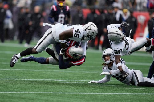 APTOPIX Raiders Patriots Football
