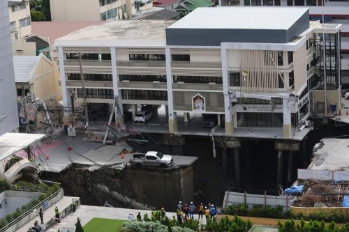 APTOPIX Thailand Road Collapse
