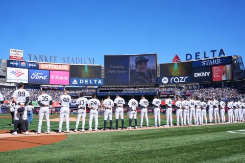 Yankees Gardner's Son Baseball