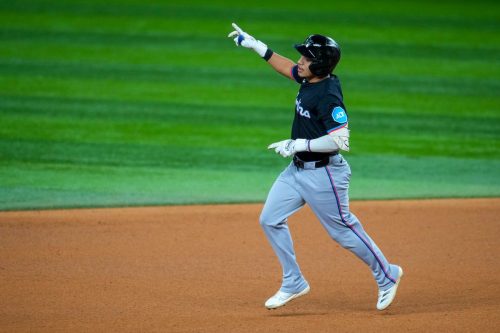 Marlins Rangers Baseball