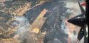 Aerial shot of the 6-5 Fire -- CAL Fire TCU