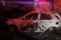 Amazon Prime van fiery crash in Valley Spring—CCF photo