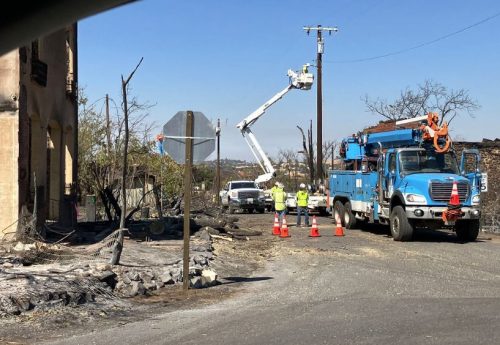 PG&E Makes Repairs in Chinese Camp