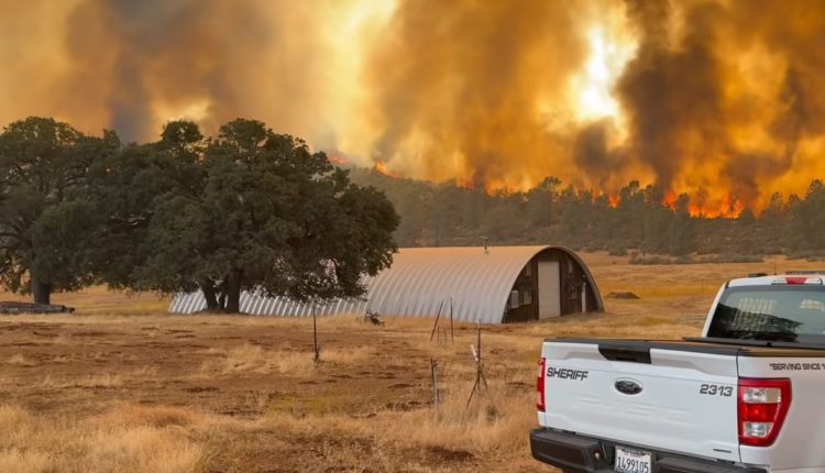 Fire near Chinese Camp - TCSO Image