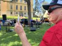Charlie Kirk Vigil in Courthouse Park in Sonora -- Photo taken by Tracey Petersen
