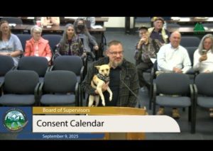 Poncho recognized by TC Board of Supervisors