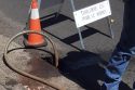 Sinkhole on Greenley Road in Sonora --Photo taken by Dana Newby