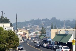 Smoky skies in Sonora due to the TCU September Lightning Complex fires—taken by BJ Hansen