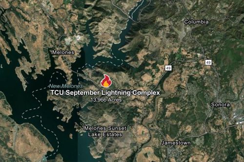TCU September Lightning Complex Fire—CAL Fire map