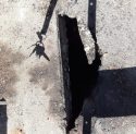 Sinkhole on Greenley Road in Sonora -- Photo taken by Dana Newby