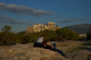 APTOPIX Greece Parthenon Scaffolding Removed