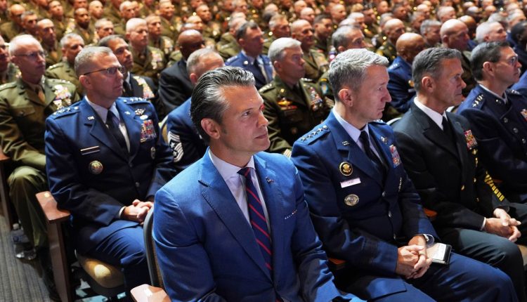 APTOPIX Trump Pentagon Commanders Meeting