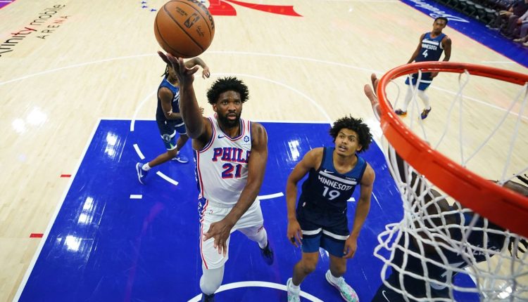 Timberwolves 76ers Basketball