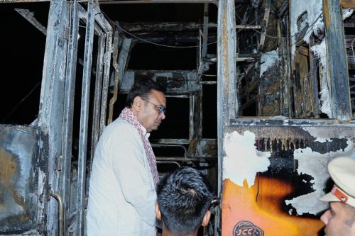 India Bus Fire