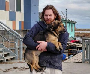 US Extreme Weather Alaska Typhoon Dog Evacuation