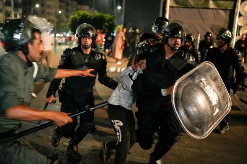 APTOPIX Morocco Youth Protests