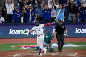 APTOPIX ALCS Mariners Blue Jays Baseball