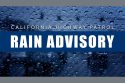 CHP Rain Advisory graphic—Sonora CHP
