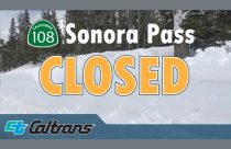 Caltrans Highway 108 Sonora Pass closed graphic