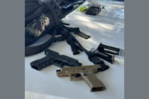 Guns discovered during arrest—SPD photo