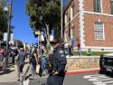 No Kings protest in Courthouse Park in Sonora -- Photo taken by Tracey Petersen