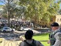 No Kings protest in Courthouse Park in Sonora -- Photo taken by Tracey Petersenn