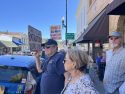 No Kings protest in Courthouse Park in Sonora -- Photo taken by Tracey Petersen