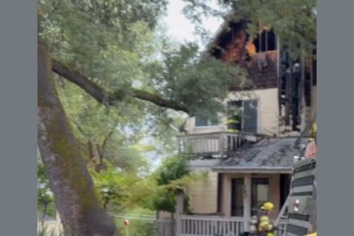 Residential structure fire in Pine Grove in Amador County—AFD photo