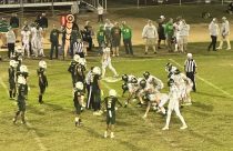 Sonora defeats Hilmar in a close high school football game—Zeb Drivdahl
