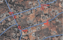 CCWD road closure map for water line replacements in the Valley Springs area of Calaveras County