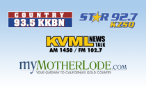 93.5 KKBN, Star 92.7, KVML AM 1450 and FM 102.7, MyMotherLode.com Logos