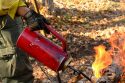 Fire crews working on the Jordan Meadow pile burning in the Groveland Ranger District of the Stanislaus National Forest—STF photo