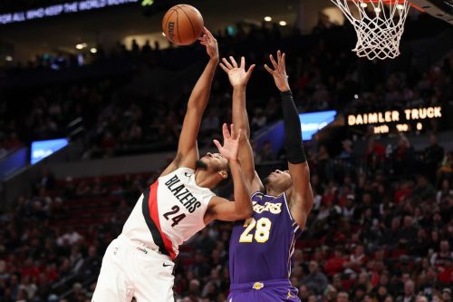 Lakers Trail Blazers Basketball