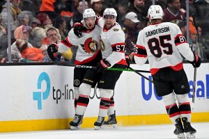 CORRECTION Senators Ducks Hockey