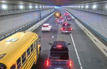 Dog Rescued Boston Tunnel