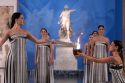APTOPIX Greece Olympics Milan Cortina Flame Lighting
