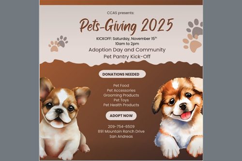 CCAS Pet-Giving event flyer