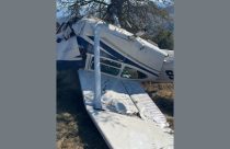 Pilot and passenger injured in plane crash at the Calaveras County Airport in the San Andreas area of Calaveras County—CCSO photo
