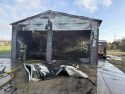 Garage/shop fire in the Rancho Calaveras Subdivision in the Valley Springs area of Calaveras County—CCF photo