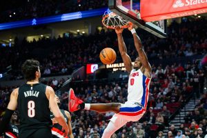 Pistons Trail Blazers Basketball