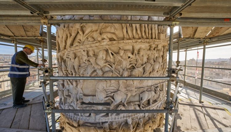 Italy Rome Column Restoration
