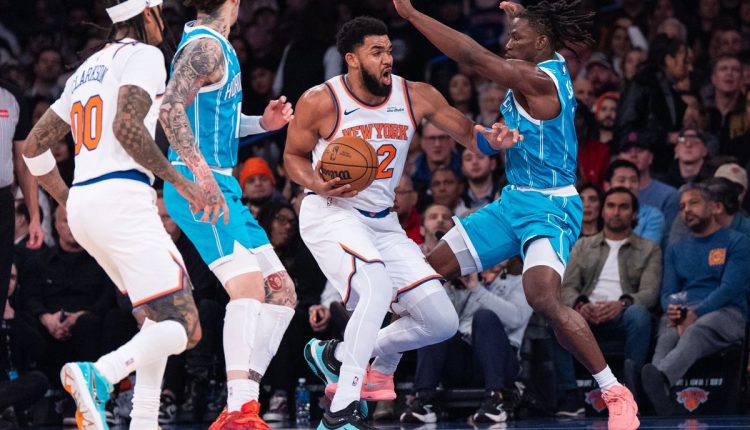 Hornets Knicks Basketball