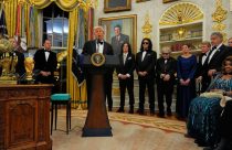 APTOPIX Trump Kennedy Center Honors