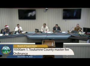 Tuolumne County Supervisors Discuss Fees
