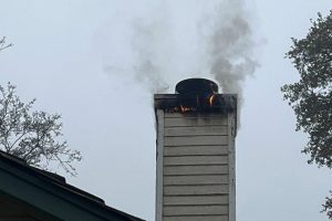 Flue fire in Valley Springs home—Photo CCF