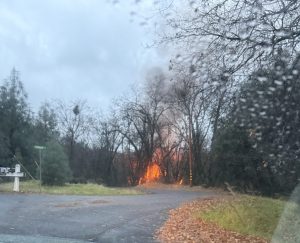 Fire on Longeway Road near Scenic Heights Intersection