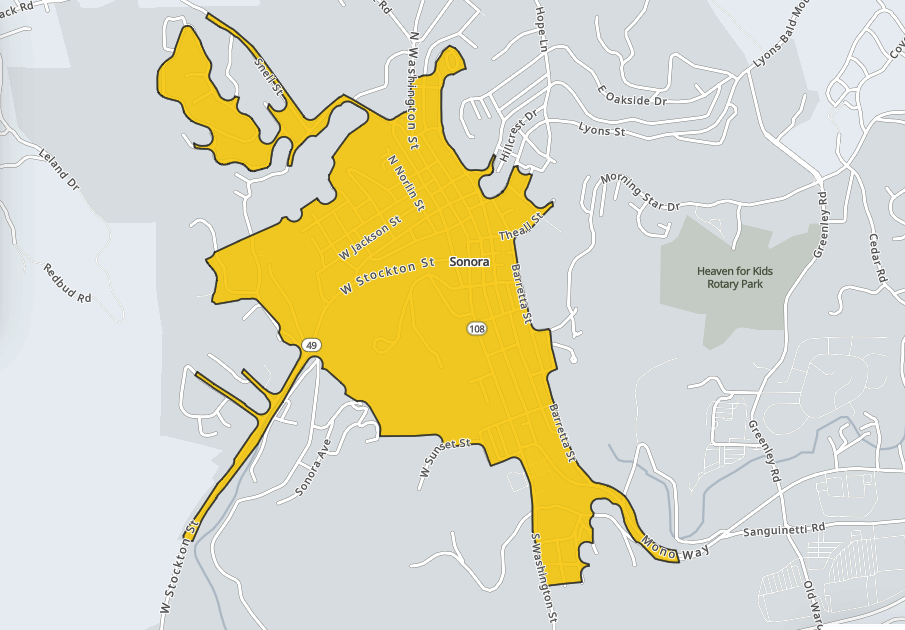 Power Outage Impacts Downtown Sonora
